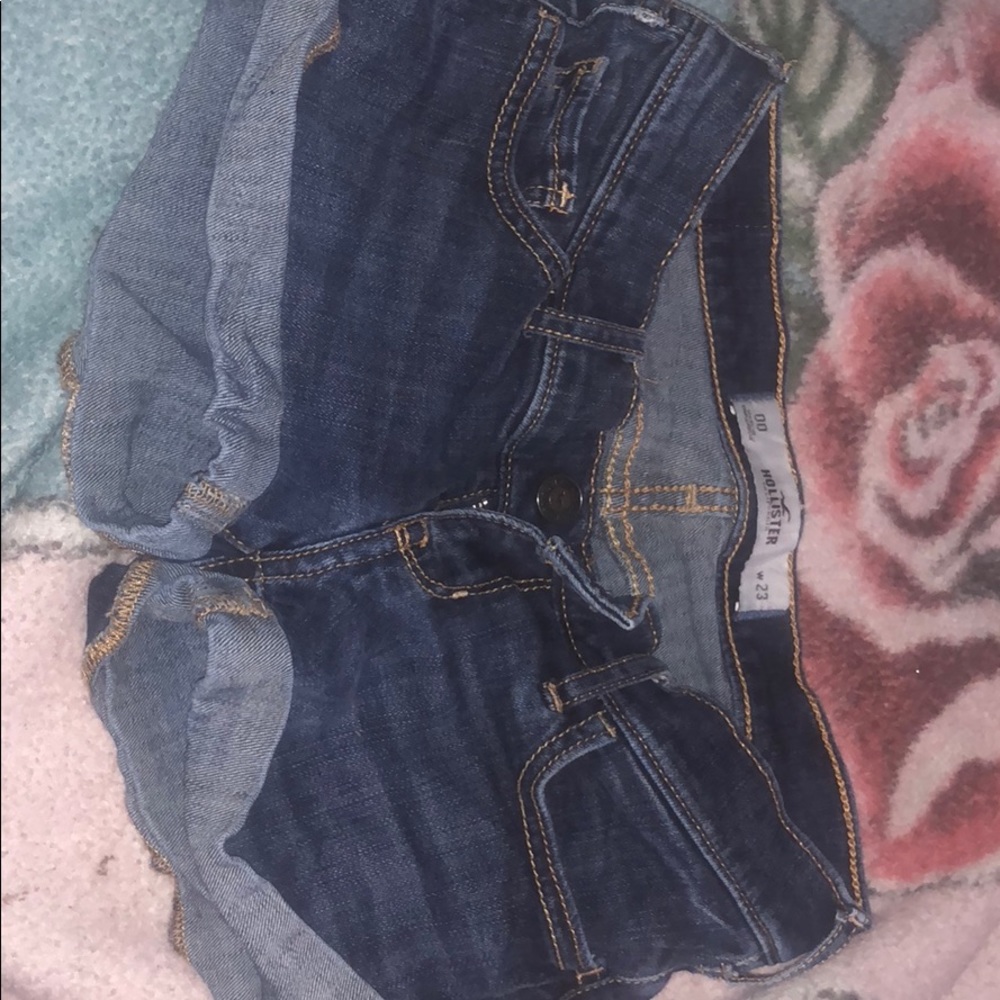 Used hollister shorts. dark wash